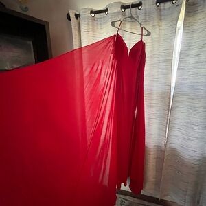 Chic Backless Red Dress